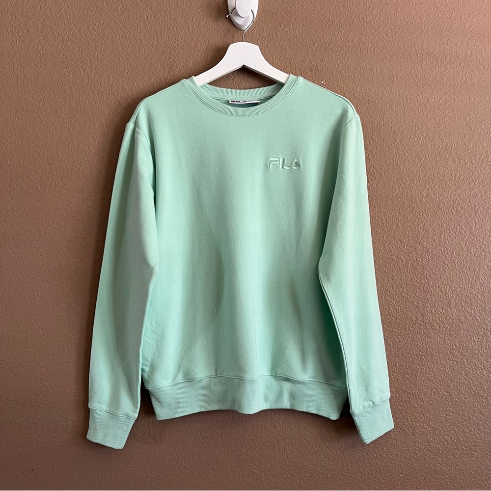 FILA Mint Green Sweatshirt Size Small